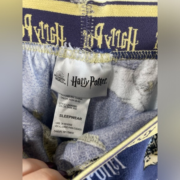 Warner Bros. Harry Potter Kids Pajama Bottoms - Blue and Yellow - Picture 4 of 9